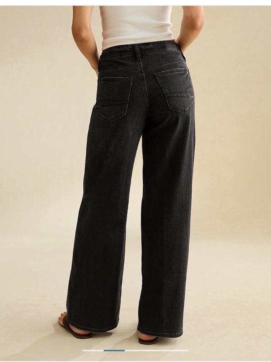 American Eagle Outfitters Denim - American Eagle Outfitters Black High-Rise Wide-Leg Jeans